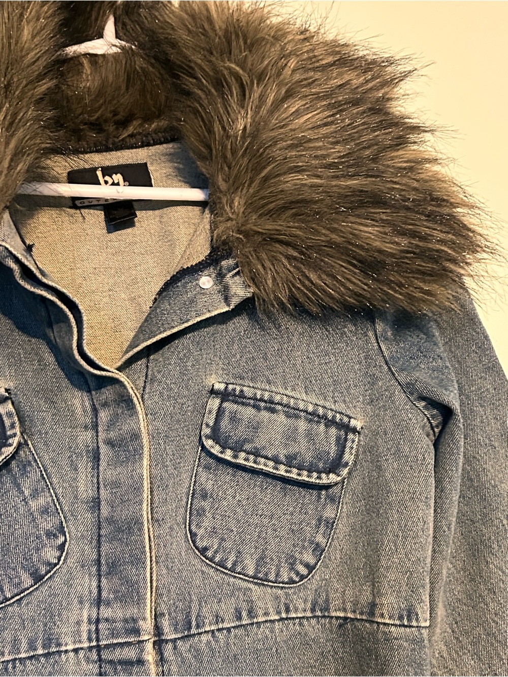 Vintage y2k penny lane denim duster coat size medium by Blanche noir - Picture 8 of 15